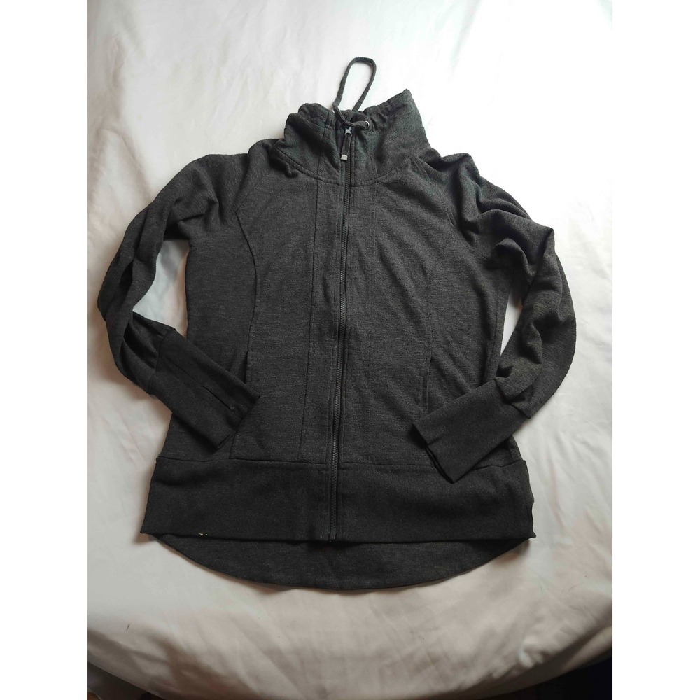 Mondetta Jacket Womens L Charcoal Gray Performance Clean Girl Sporty Athleisure